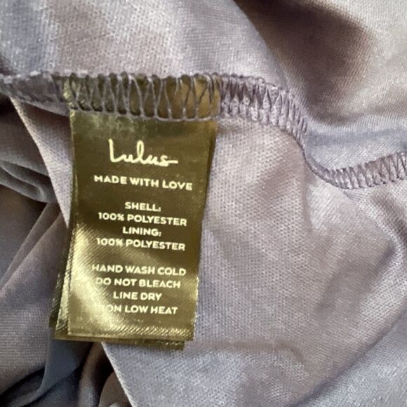 Lulus Ravishing Charm Dress Women's 3X Dark Blue High Low Ruffled Wrap Maxi NWOT - Picture 11 of 11